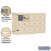 Salsbury Cell Phone Storage Locker - 3 Door High Unit (5 Inch Deep Compartments) - 15 A Doors - Sandstone - Surface Mounted - Master Keyed Locks